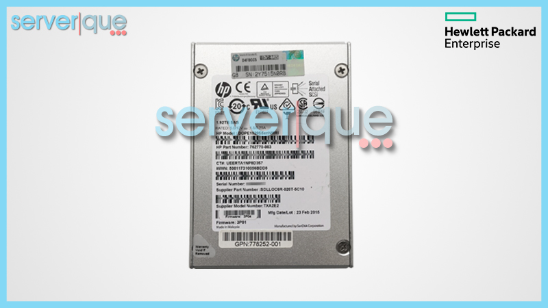 DOPE1920S5xnNMRI HP Sandisk 1.92TB MLC SAS 6Gbps 2.5